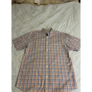Orvis Button Down Shirt Short Sleeve Multicolor Men’s Medium Pure Cotton